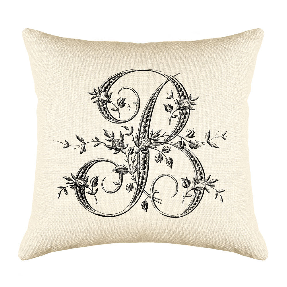 monogrammed pillow shams featured at