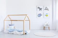 Blue Jumbo Elephant - Kids Bedroom Wall Art Collection-Di Lewis